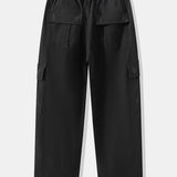 Straight Leg Cotton Cargo Pants