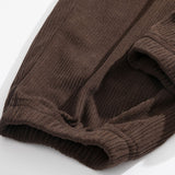 Corduroy Drawstring Jogging Pants