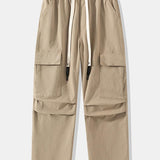 Straight Leg Cotton Cargo Pants