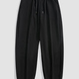 Corduroy Drawstring Jogging Pants