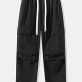 Straight Leg Cotton Cargo Pants