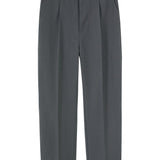 Relax Fit Elastic Waist Straight Leg Trousers
