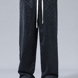 Checkerboard Straight Leg Pants