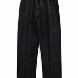 Checkerboard Straight Leg Pants