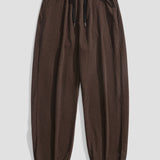 Corduroy Drawstring Jogging Pants