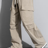 Straight Leg Cotton Cargo Pants