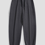 Corduroy Drawstring Jogging Pants