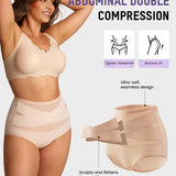 🌸Last Day-Buy 1 Get 3 Packs✨Plus-Size High-Waist Cross Tummy Control Panties
